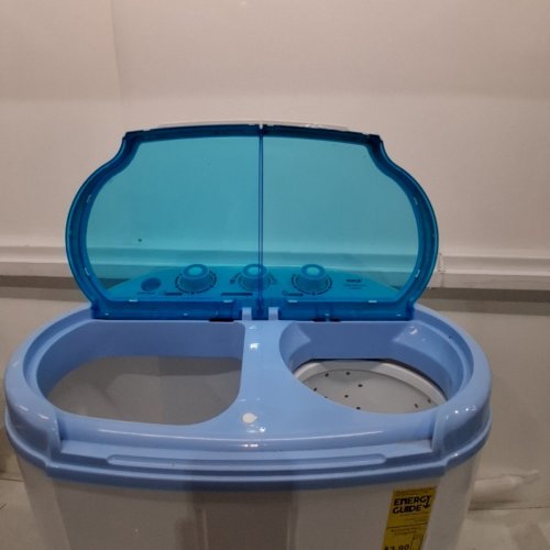 PYLE PURE CLEAN MINI TOP LOAD PORTABLE WASHER & SPIN DRYER - 7.7LBS CAPACITY / 110V - WHITE/BLUE (MODEL: PUCWM22) image 5