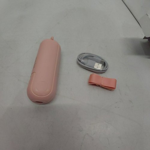 JISULIFE 3-IN-1 USB RECHARGABLE HANDHELD MINI PORTABLE FAN WITH POWER BANK AND FLASHLIGHT - PINK (MODEL:F8) image 3