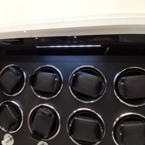DUKWIN AUTOMATIC WATCH WINDER & STORAGE CASE - 8-SLOT - BLACK (ITEM: YR22C-086) image 2