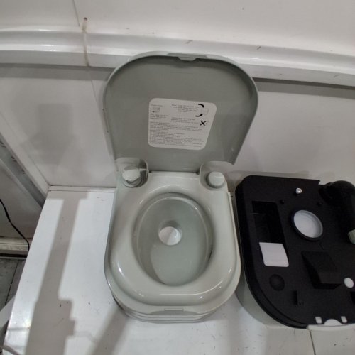 CAMPING PORTABLE OUTDOOR TOILET - GREY image 3