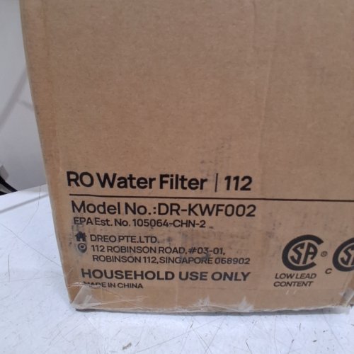 DREO COUNTERTOP REVERSE OSMOSIS WATER FILTER SYSTEM WITH AUTO FILL PITCHER - 3L - WHITE (MODEL: DR-KWF002 WHITE) image 2