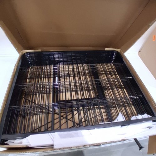 BESTPET 8-PANEL HEAVY DUTY PET PLAYPEN - OUTDOOR OR INDOOR EXERCISE PEN FOR CATS, DOGS - 24" X 31" EACH - BLACK (MODEL: HP2432-8-BLACK) image 2