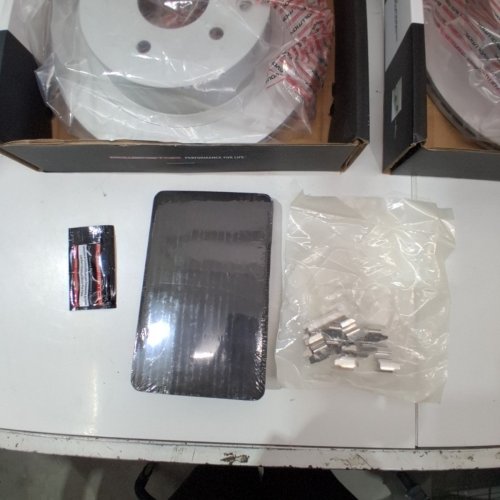 3pc POWERSTOP Z17 EVOLUTION PLUS CERAMIC BRAKE PADS AND SEMI-COATED ROTORS FOR VARIOUS NISSAN MODELS - SILVER (MODEL: SC7881) image 3