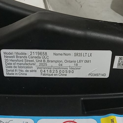 GRACO SNUGRIDE 35 LITE LX INFANT CAR SEAT - MAX WEIGHT 34LBS - BLACK/GREY (MODEL: 2119658) image 2