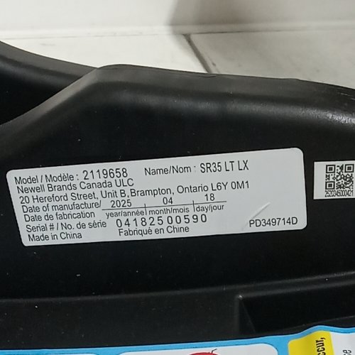 GRACO SNUGRIDE 35 LITE LX INFANT CAR SEAT - MAX WEIGHT 34LBS - BLACK/GREY (MODEL: 2119658) image 3