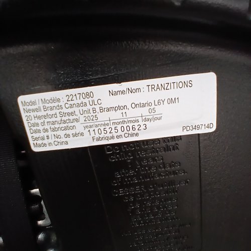 GRACO TRANZITIONS 3-IN-1 LIGHTWEIGHT ADJUSTABLE HEIGHT HARNESS BOOSTER CAR SEAT WITH CUP HOLDERS - 100LBS MAX - PURPLE (MODEL: 2217080) image 2