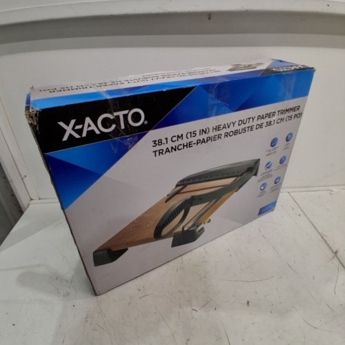 X-ACTO HEAVY-DUTY PAPER TRIMMER - 15" CUTTING LENGTH - BLACK/WOOD (MODEL: EPI26315) image 5