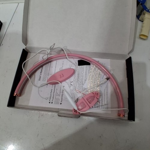 FOLDABLE LARGE HALF MOON LED NAIL/COSMETIC LIGHT - PINK image 3