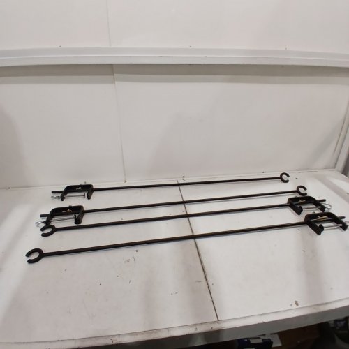 4PK ACHLA O-HOOK RAILING POLE FOR STRING LIGHTS - 46" - BLACK image 2