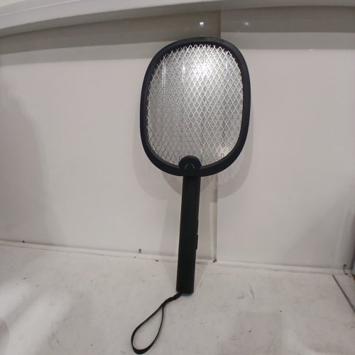 YISSVIC 2-IN-1 ELECTRIC FLY SWATTER FOLDABLE BUG ZAPPER RACKET WITH PURPLE ATTRACTANT LIGHT - RECHARGEABLE, 1800 MAH - BLACK (MODEL: WD-9002) image 3