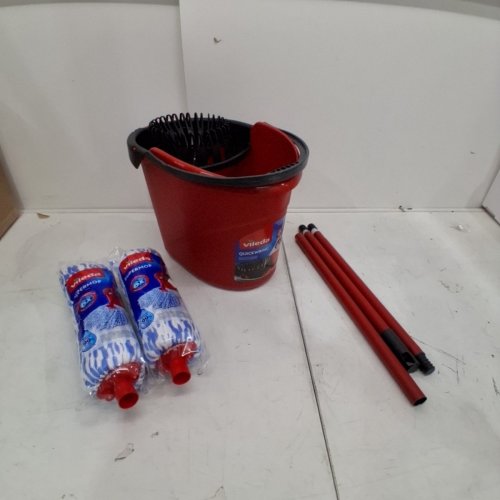 VILEDA QUICKWRING BUCKET WITH TORSION WRINGER - RED (MODEL: 4038121) image 2