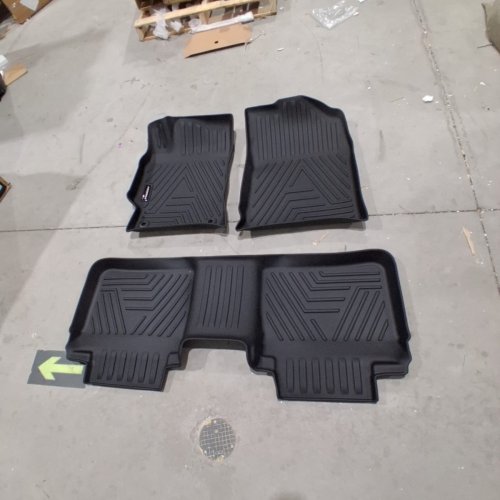 3PC ALL WEATHER FLOOR MATS FOR 2007-2011 TOYOTA CAMRY - BLACK image 3