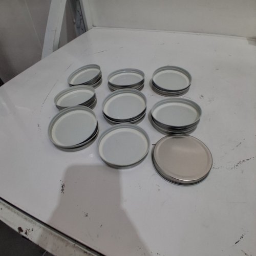 16PK CANNING JAR LIDS - SILVER image 2