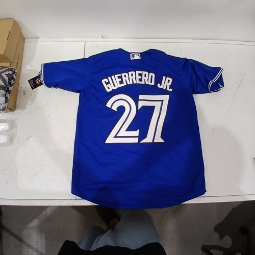WOMEN'S MLB TORONTO BLUE JAYS NIKE GUERRERO JR JERSEY - SMALL - BLUE/WHITE image 3