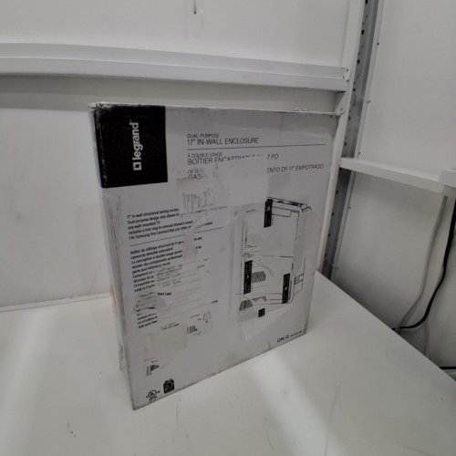 LEGRAND ONQ DUAL PURPOSE IN-WALL MEDIA CABLE MANAGEMENT ENCLOSURE - 17" - WHITE (MODEL: ENP1700-NA) image 5