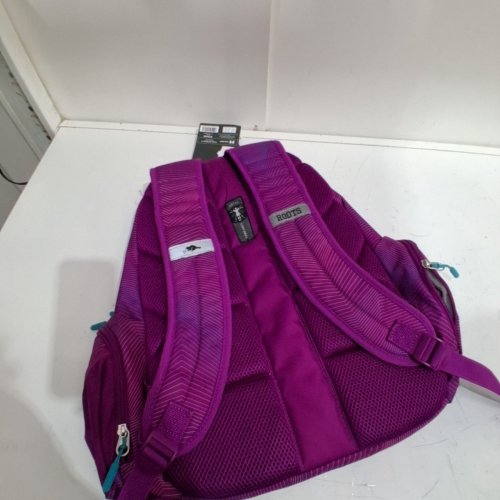 ROOTS LIGHTWEIGHT BACKPACK WITH 15.6 LAPTOP COMPARTMENT - 38 LITERS - PINK/PURPLE (STYLE: 1896125) image 4