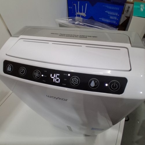 WAYKAR DEHUMIDIFIER WITH AUTO OR MANUAL DRAINAGE - 0.6GAL WATER TANK CAPACITY - COVERS 2000 SQ.FT - WHITE (MODEL: PD160B-PRO) image 2