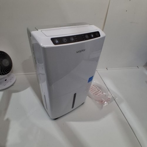 WAYKAR DEHUMIDIFIER WITH AUTO OR MANUAL DRAINAGE - 0.6GAL WATER TANK CAPACITY - COVERS 2000 SQ.FT - WHITE (MODEL: PD160B-PRO) image 3
