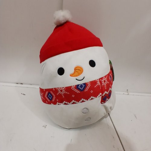 SQUISHMELLOW MANNY THE CHRISTMAS SNOWMAN PLUSH - 14" image 3