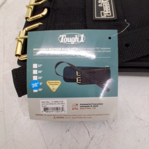 TOUGH-1 NEOPRENE AUSSIE GIRTH - 36" - BLACK (ITEM: 73-990-2-36) image 2