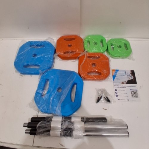 GARVEE ADJUSTABLE BARBELL WEIGHT SET - 51" BAR - 20KG - MULTI-COLOR (MODEL: POU_0A8WP55O) image 2