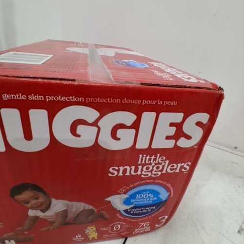 76PK HUGGIES LITTLE MOVERS HUGGFIT 360° BABY DIAPERS WITH 360° WAISTBAND - SIZE 3 (MODEL: 5358702) image 3