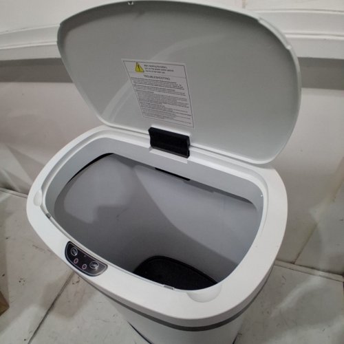 BESTOFFICE AUTOMATIC TOUCH FREE KITCHEN TRASH/GARBAGE CAN - 13 GALLONS - WHITE (MODEL: TC-1350R-WHITE) image 6