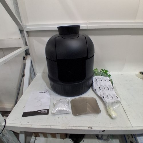 FEANDREA CAT LITTER BOX WITH FAKE PLANT -19.2" X 19.2" X 23.2" - BLACK (MODEL: PPT006B101) image 2