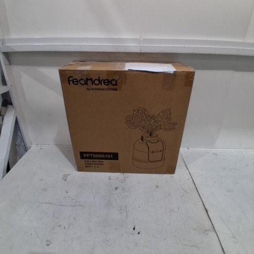 FEANDREA CAT LITTER BOX WITH FAKE PLANT -19.2" X 19.2" X 23.2" - BLACK (MODEL: PPT006B101) image 6