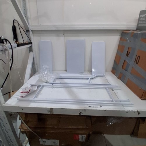 2-TIER METAL OVER-THE-TOILET SHELF - WHITE image 2