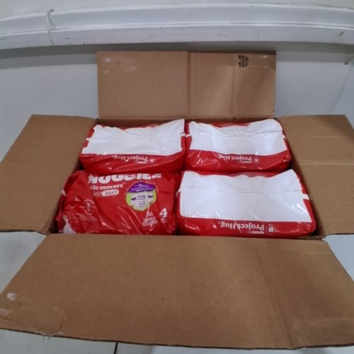144PK HUGGIES LITTLE MOVERS DIAPERS - SIZE 4 - WHITE image 2