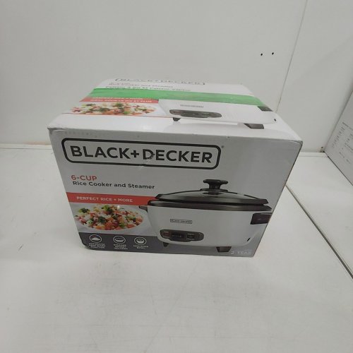BLACK+DECKER RICE COOKER AND STEAMER - 6-CUP - WHITE (MODEL: RC506C) image 4