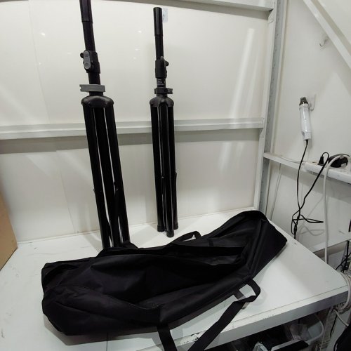2PK K&M SPEAKER STAND AND CARRY BAG - MAXIMUM HEIGHT 6.33FT - BLACK (MODEL: 21449-000-55) image 2