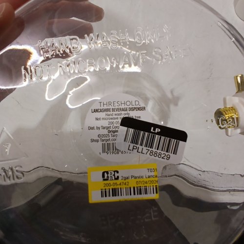 THRESHOLD BEVERAGE DISPENSER- 2 GAL - CLEAR image 2
