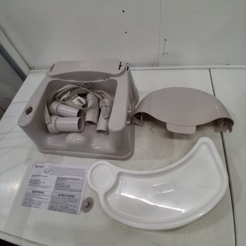SAFETY 1ST TODDLER EASY CARE SWING TRAY BOOSTER SEAT WITH REMOVABLE TRAY - 50LBS MAX - TAUPE (MODEL: BO048CTAP) image 2