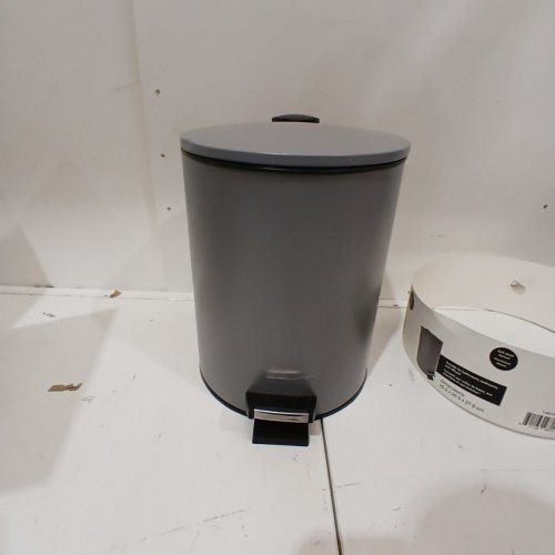 JS MAISON STEP PEDAL SMALL TRASH CAN WITH REMOVABLE BUCKET - 5L - MATTE GREY image 3