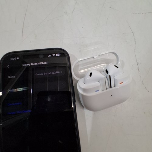 SAMSUNG GALAXY BUDS3 WIRELESS BLUETOOTH EARBUDS WITH ADAPTIVE NOISE CONTROL - WHITE (MODEL: SM-R530) image 2