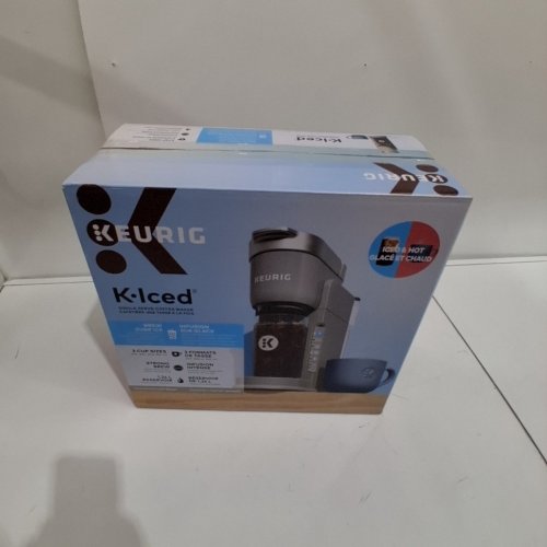 KEURIG K-ICED HOT & COLD SINGLE SERVE COFFEE MAKER - GREY image 8