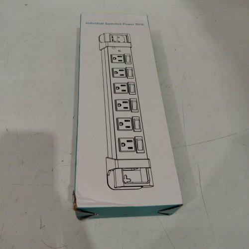 HEAVY DUTY POWER STRIP WITH INDIVIDUAL SWITCHES - 15A - YELLOW image 4