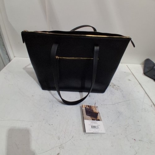 BUFFALO DAVID BITTON LEATHER TOTE SHOULDER BAG - BLACK (MODEL: 2012486) image 2