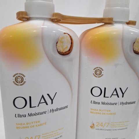 2PK OLAY ULTRA MOISTURE BODY WASH WITH VITAMIN B COMPLEX - SHEA BUTTER - 887ML image 2