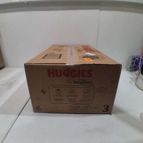 168PK HUGGIES LITTLE SNUGGLERS BABY DIAPERS - SIZE 3 - WINNIE THE POOH image 3