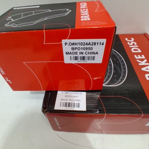A-PREMIUM 10.43" REAR SOLID DISC BRAKE ROTORS AND CERAMIC PADS KIT - COMPATIBLE WITH SELECT MAZDA MODELS 2005-2013 (MODEL: BRS313651/BPD10950) image 3