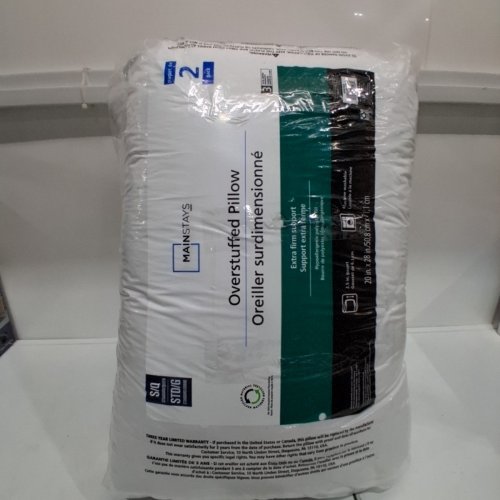 2PK MAINSTAY OVERSTUFFED PILLOWS - QUEEN - WHITE image 6