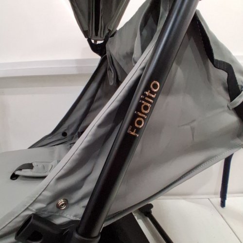 GROMAST FOLDITO ULTRA COMPACT & LIGHTWEIGHT FOLDING BABY STROLLER - GREY (MODEL: F2-CA) image 6