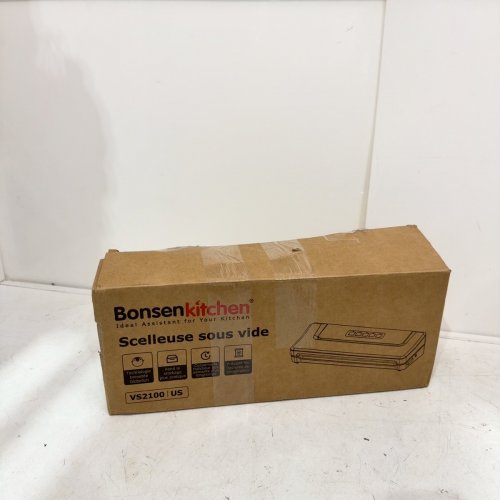 4-IN-1 BONSENKITCHEN PRECISION COMPACT VACUUM SEALER - BLACK/SILVER (MODEL:VS2100) image 4
