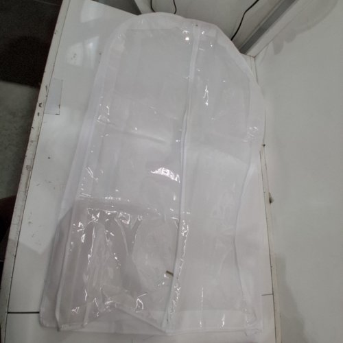 2PK STORAGE GARMENT BAGS - 39" - WHITE/CLEAR image 2