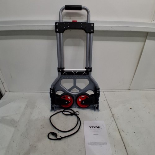 FOLDING HAND TRUCK DOLLY - 176LB CAPACITY - SILVER/BLACK (MODEL: 2123A) image 3
