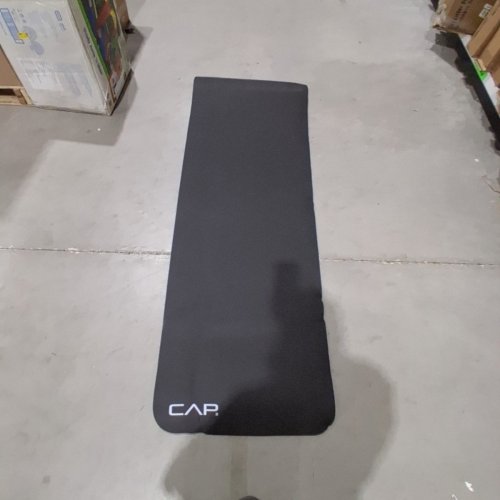 CAP BARBELL HIGH DENSITY EXERCISE YOGA MAT WITH STRAP - 24" X 68" - BLACK (MODEL: MTIS-6523-12BK) image 2