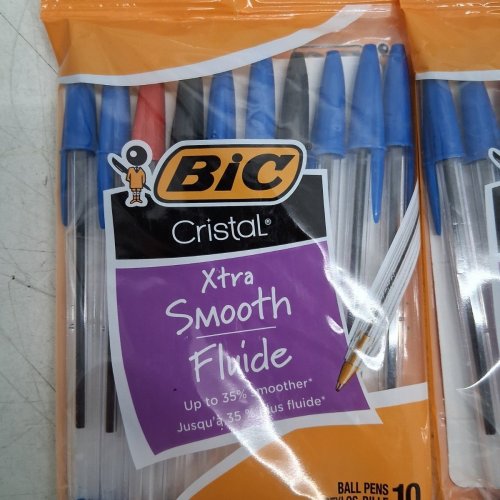 3 (10PK) BIC CRISTAL XTRA SMOOTH BALLPOINT PENS - RED/BLUE/BLACK image 3